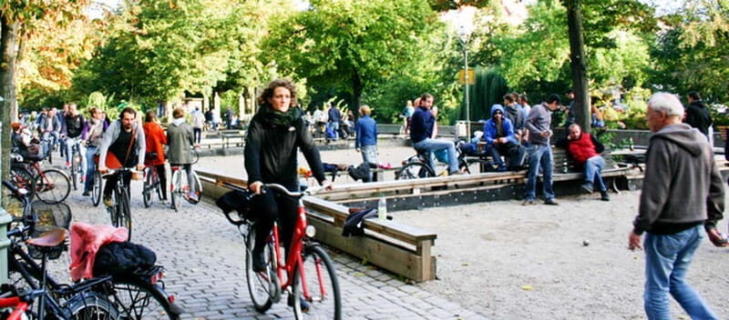 Berlin: Alternative Berlin Bike Tour - The route on the map: Kreuzberg, Friedrichshain, Neukölln, Treptow in about 15 km