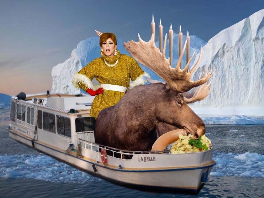 Berlin: Christmas cruise on the Spree with drag queen Audrey. - How Audrey Naline turns the mood around (and keeps it fun)