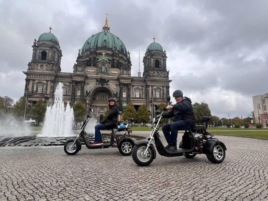 Berlin City: 2 Hour Guided Fat Tire E-Scooter Tour - Brandenburg Gate and Reichstag: The Stops Built for Photos