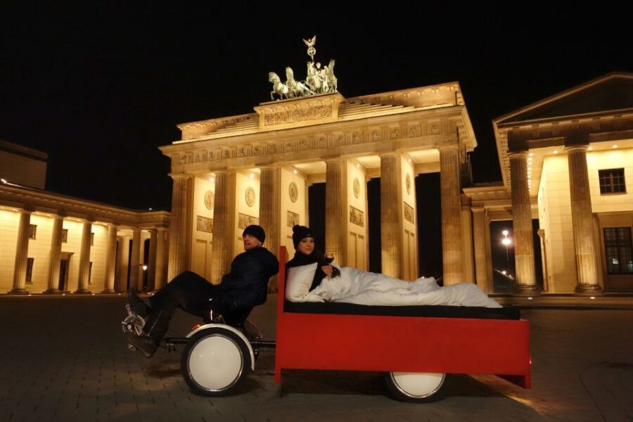 Berlin: City Sightseeing Tour in a Unique BedBike - The BedBike setup: how the comfort actually changes the way you see Berlin