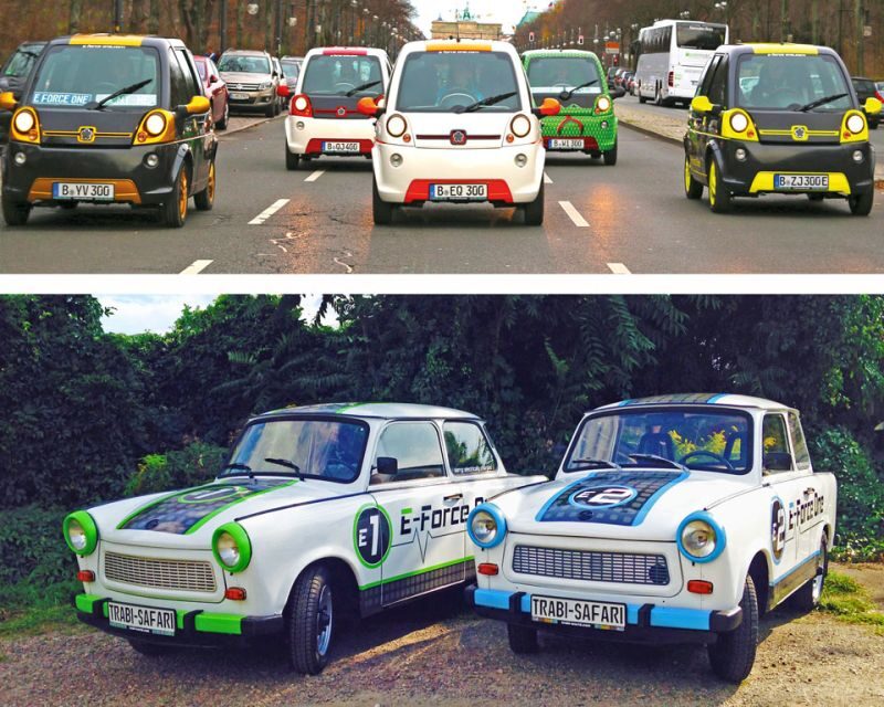 Berlin: E-Trabi City Tour - How the convoy drive works in real life
