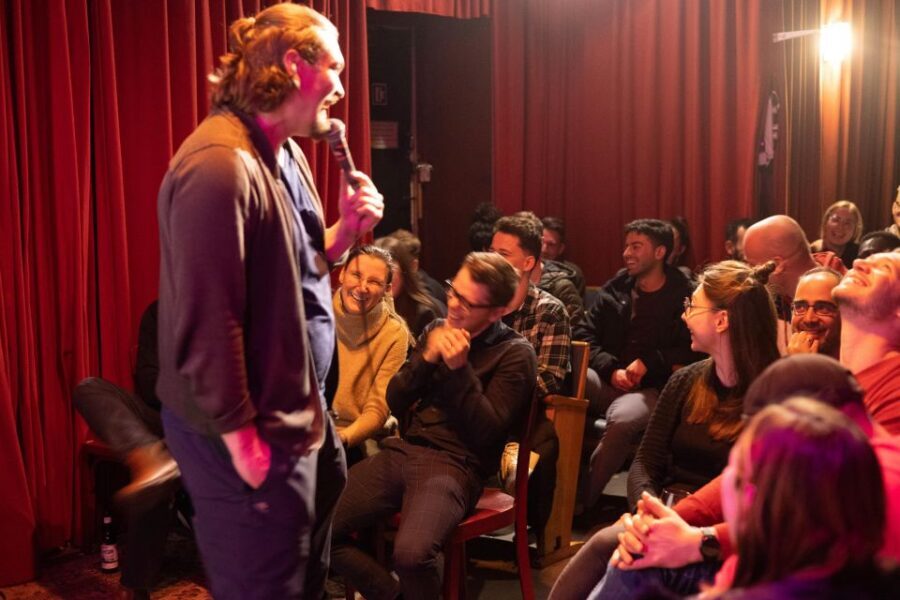 Berlin: Expats in Berlin Comedy Show Ticket - The Host and Audience Interaction in a Tiny Room