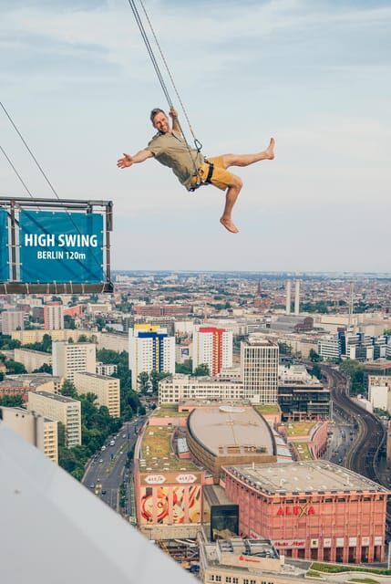 Berlin: Highest Swing in Europe - Berlin’s 120-Meter Swing: Alexanderplatz From Above