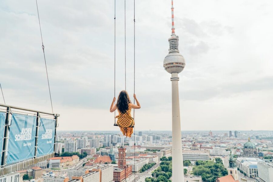 Berlin: Highest Swing in Europe - The Gear-Up Moment: Safety Briefing and Getting Harnessed