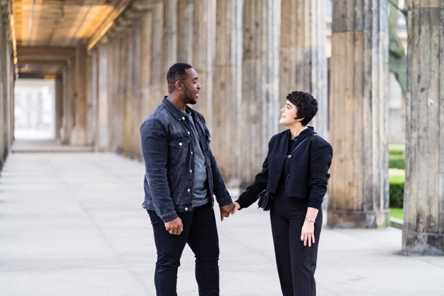 Berlin Love Story: Surprise Proposal Photography Session - The photo style: candid emotion plus guided portraits