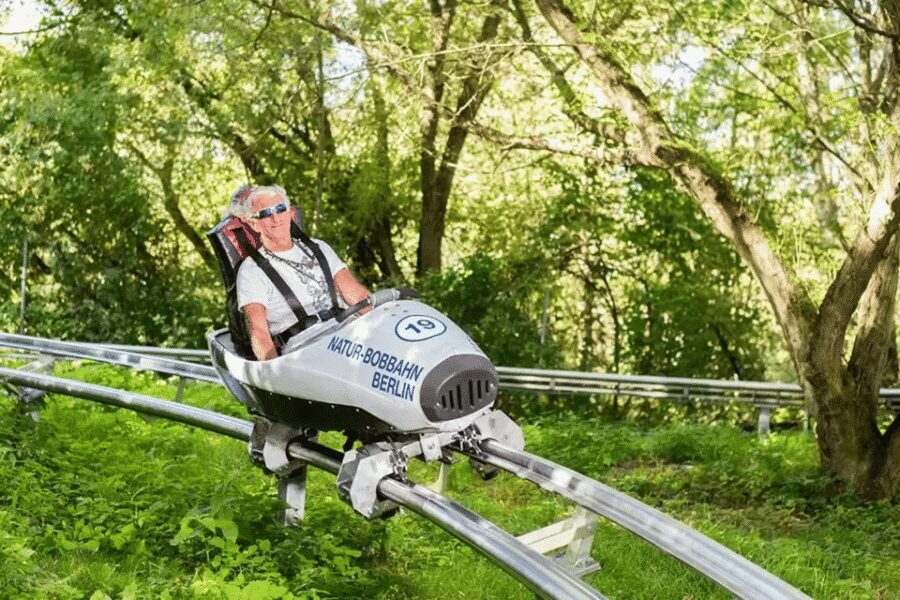 Berlin: Nature Bobsled Run Ticket - Speed and the 360° moment on the nearly 500-metre track