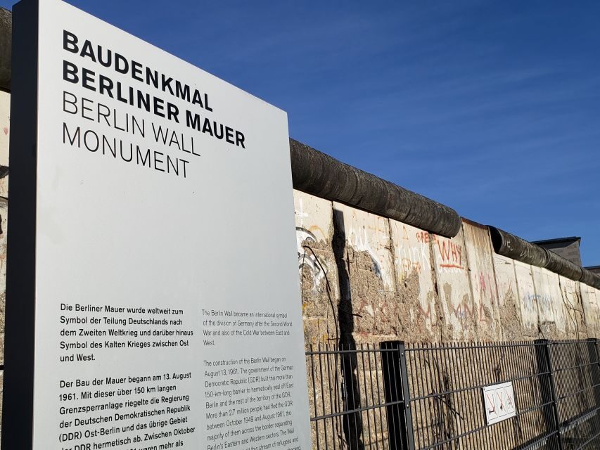 Berlin: The Wall and Cold War - a Private Walking Tour - Key Things You’ll Notice on This Berlin Wall Tour