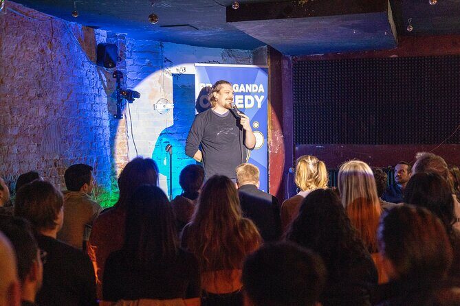 Dark Humor Comedy Show in English in Berlin - Host Chris and the Crowd Work Factor