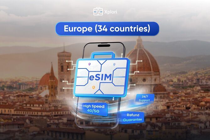 eSIM for Germany and 34 European Countries - Coverage across Germany and Europe: 27 vs 34-country wording