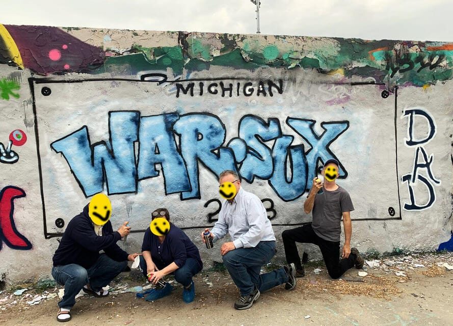 Graffitiworkshop Berlin - Learning from real Berlin writers like Juri (or Juriij)
