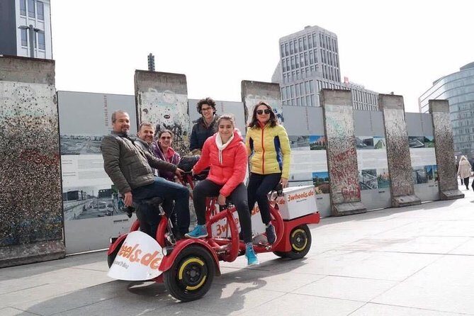 Jetbike Berlin fun bike beer bike - Holocaust Memorial stop: free entry plus a guide’s framing