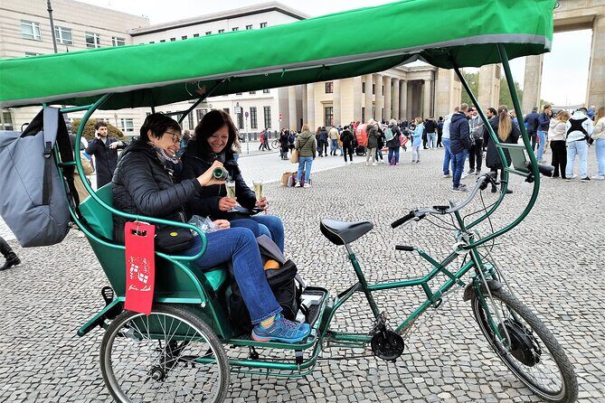 One Up to 3 Rickshaws(6 GUESTS)-Taylor Made Rickshaw Berlin Tour - Checkpoint Charlie and Topography of Terror along the Wall line