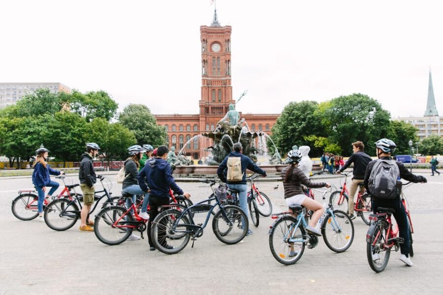 Ultimate E-Bike Tour of Berlin with Beer Garden Stop - Pedaling Unter den Linden Toward Bebelplatz